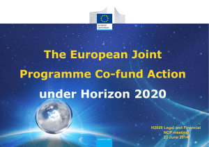 The European Joint Programme Co-fund Action - Ideal-ist