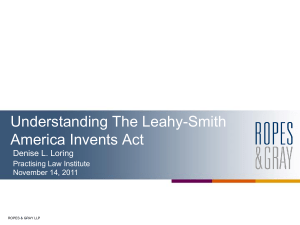 Understanding The Leahy-Smith America Invents Act