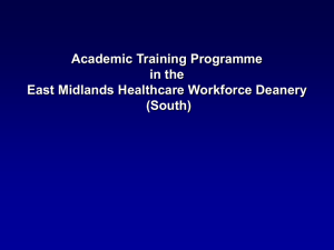 Academic Foundation Programme Academic Clinical Fellow