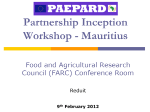 Food and Agricultural Research Council (FARC)