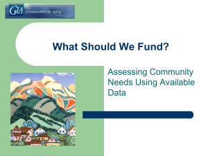 What Should We Fund? - Grantmakers in Aging