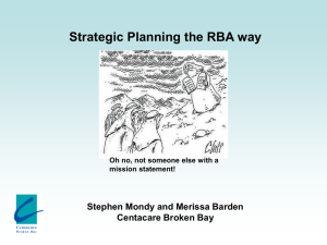 RBA and Strategic Planning Workshop PPT 2