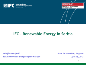 IFC – Renewable Energy in Serbia