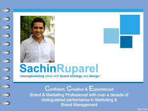 Brand Innovation - Sachin Ruparel :: Home