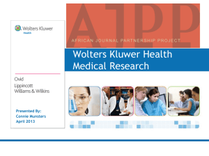 Wolters Kluwer Health Medical Research