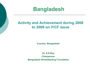 Bangladesh - the international baby food action network (ibfan) asia
