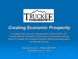 Truckee Tomorrow Final Report - PPT