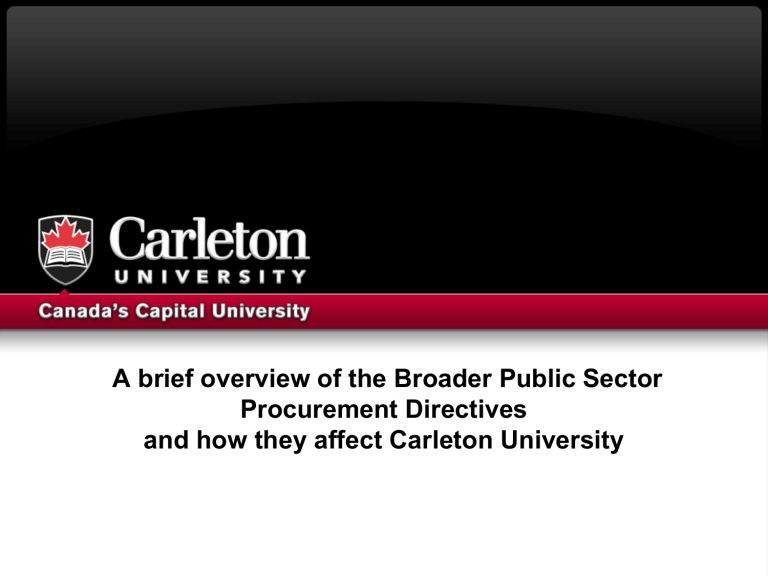 carleton university presentation template
