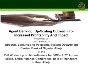 Agent Banking: Up-Scaling Outreach For Increased Profitability And