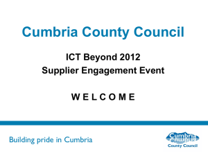 Presentation title - Cumbria County Council