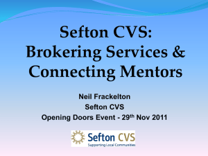 Sefton CVS Informal Mentoring Project