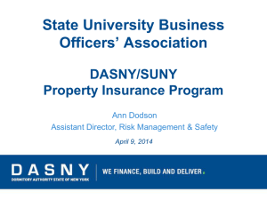 DASNY Property Insurance Presentation – April 2014