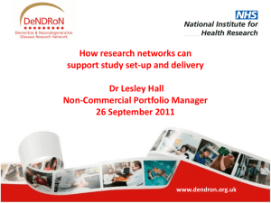 Lesley Hall How Research Networks can support