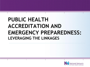 Public Health Accreditation and Emergency Preparedness