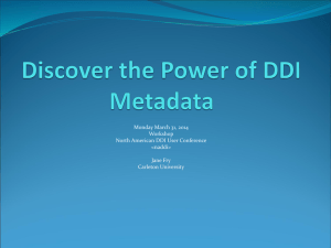 Discover the Power of DDI Metadata