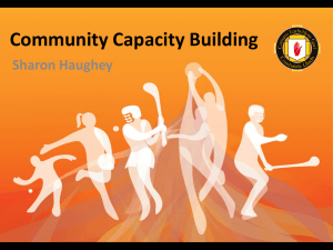 Community Capacity Building