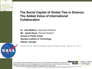 What is the added value of international collaboration?