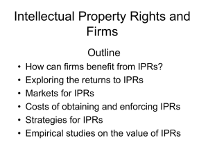 Slides: Chapter 6: IPRs and Firms