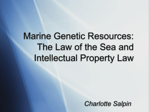 The Law of the Sea and Intellectual Property Law