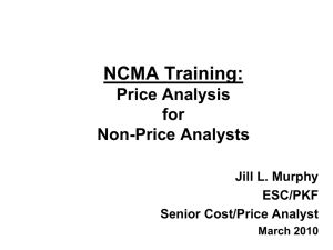 Price Analysis for Non