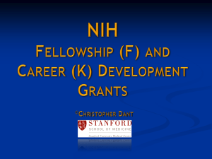 NIH Fellowships and Career Development grants Powerpoint
