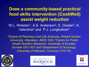 Does a community-based practical food skills intervention (CookWell)
