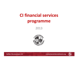 CI Financial Services Program 2013