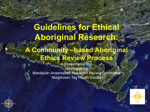 A Community-Based Aboriginal Ethics Review