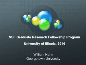 NSF Graduate Research Fellowship