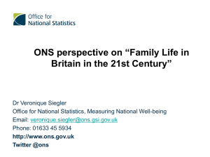 ONS perspective on