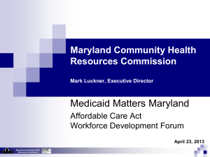 Maryland Community Health Resources Commission