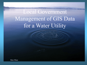 GIS Water Utility Infrastructure