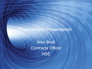 Procurement Presentation - Local Enterprise Office