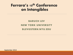 Ferrara`s 10th Conference on Intangibles