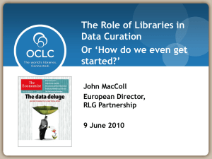Role of Libraries in Data Curation