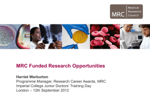 MRC Fellowship Schemes