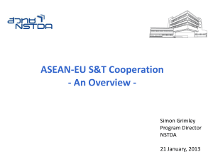 ASEAN-EU S&T Cooperation