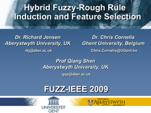 Hybrid Fuzzy-Rough Rule Induction and Feature Selection