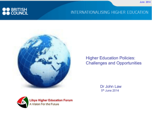 Slide 1 - Libya Higher Education Forum