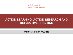 Action Learning, Action Research and Reflective Practice