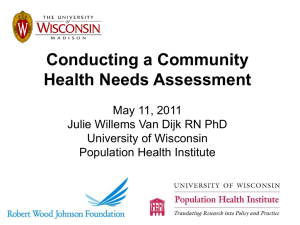 Conducting a Community Health Needs Assessment