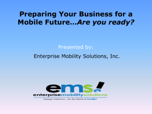 to document file - Enterprise Mobility Solutions