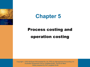 3 Process costing
