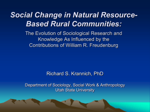 Social Change in Natural Resource