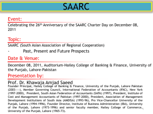SAARC - University of the Punjab