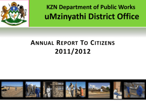 Annual Report To Citizens 2011/2012