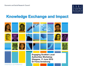 Knowledge Exchange and Impact