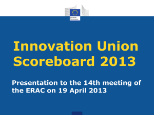 Innovation Union Scoreboard 2013 « 547KB