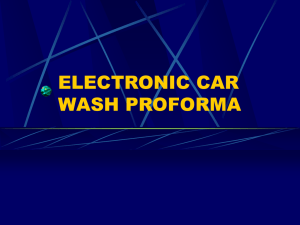 electronic car wash proforma - Ryko Car Wash Manufacturing