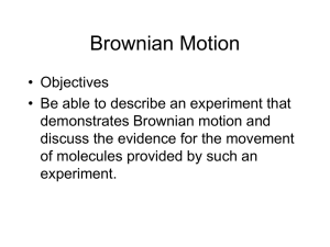Brownian Motion - science